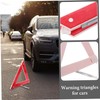 BUGUUYO Roadside Emergency Triangle Reflective Plastic Car Warning Sign Symbol