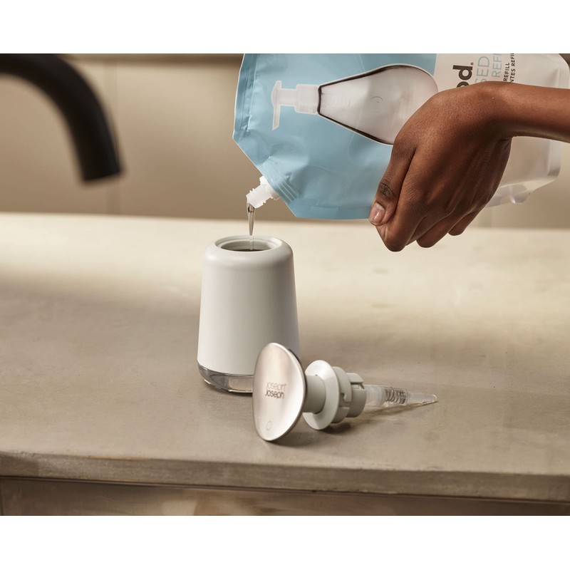 Joseph Joseph 851650 Hand Soap Dispenser, Washroom, Kitchen, Pressed Soap