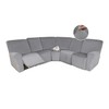 HDCAXKJ Reclining Sectional Couch Covers Velvet L Shaped Sectional Sofa
