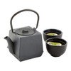 Restaurantware Tetsubin 27 Ounce Cast Iron Teapot 1 Cube Iron