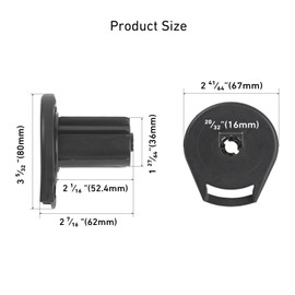 R16 Roller Shade Clutch, DIY Repair Kit for Roller Shades - Fits Most 38mm Window Blinds —Black