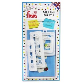 FMM Gift Tag Cutter Set of 2 plus embellishments