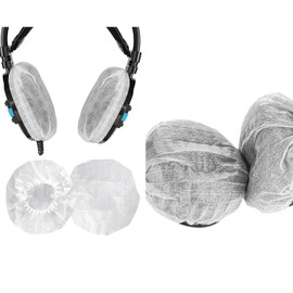 200 Pieces (100 Pairs) Headphones Earpads Headphone Covers Antibacterial Ball Shape Multicolor Non-woven Elastic Dustproof Small Medium Large Headphones Earpads Headset Earpads Covers (S: 4cm - 7cm,