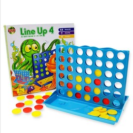 4 in a Row 3D 4 in a Row Puzzle Competition Board Game Educational Brain Training Game Toy (Large, 9.8 x 7.9 inches (25 x 20 cm)