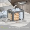 3Pack Stackable Foldable Storage Bin - Metal Frame Storage Box