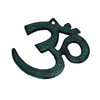 Terrapin Trading Om AUM Brass Blue 5" AUHM Plaque Symbol