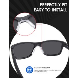 BLAZERBUCK Replacement Nose Pads Nose Piece for Oakley Airdrop MNP OX8121 Eyeglasses -High Bridge Fit Standard Clear