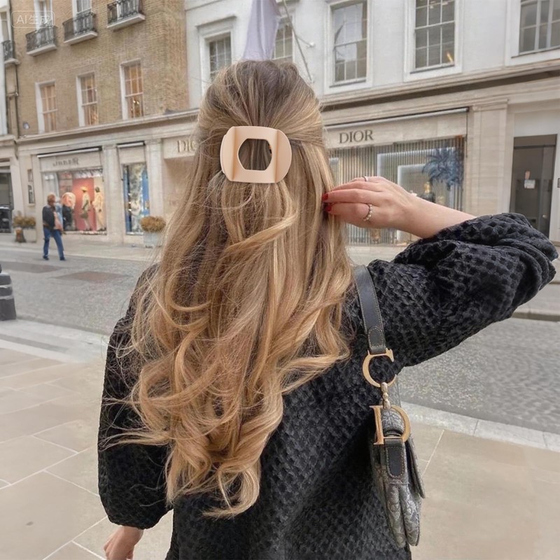 Canitor Flat Hair Clips for Women Flat Claw Clips for