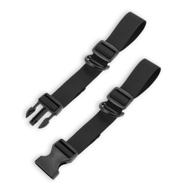 Mellbree Adjustable Backpack Chest Strap, Quick Release Backpack Sternum Strap Chest Belt with Slide D-Ring Black