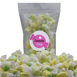 Gourmet Soft and chewy Salt Water Taffy Candy - Individually Wrapped - Bulk bag (Pineapple, 1 Pound (Pack of 1))