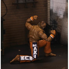 Jada Toys - Street Fighter II Dee Jay Figurine, Poseable Pop Culture Collectible Figure, Over 25 Poseable Points Includes Alternative Head, Hands, Accessories, 15 cm, for Fans and Children Aged 13