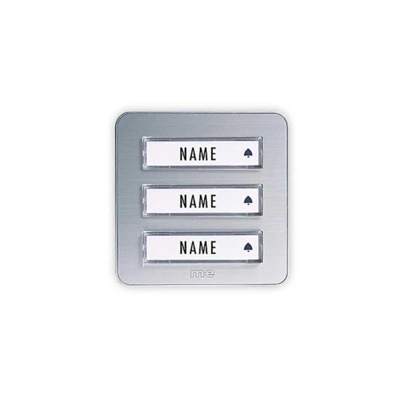 m-e modern-electronics KLINGELTASTER KTA 3 FAM. SILBER