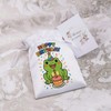 18cm 'Happy Birthday Frog' Satin Drawstring Bag/Pouch (SB00124006)