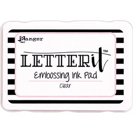 Ranger LEI58809 Clear Embossing Ink Pad, Synthetic Material, White, 5.7 x 8.1 x 1.9 cm