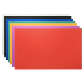 PATIKIL 6x10 Inch Anodized Aluminum Sheet Metal, 7Pcs Laser Plates Engraving Blanks 0.5MM Thin Rectangle for Crafting DIY House Laser Engraving, 7 Color