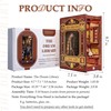 Dolphin Island Miniature Library DIY Book Nook Kit for Adults,