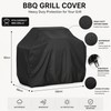1 Piece Black BBQ Grill Cover for Outdoor Protection –