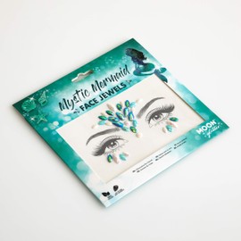 Deiters Mermaid face rhinestones.