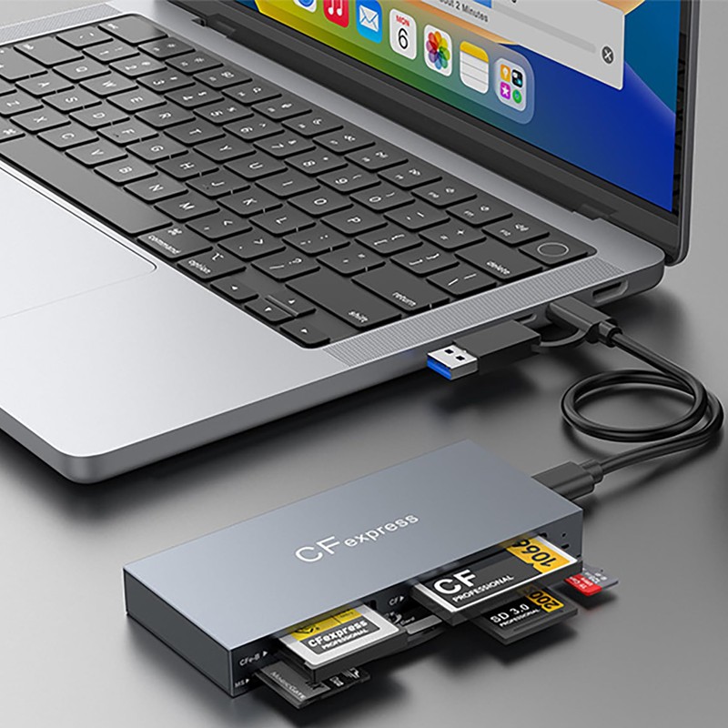 tunghey 8 in 1 CFexpress Type B Card Reader with