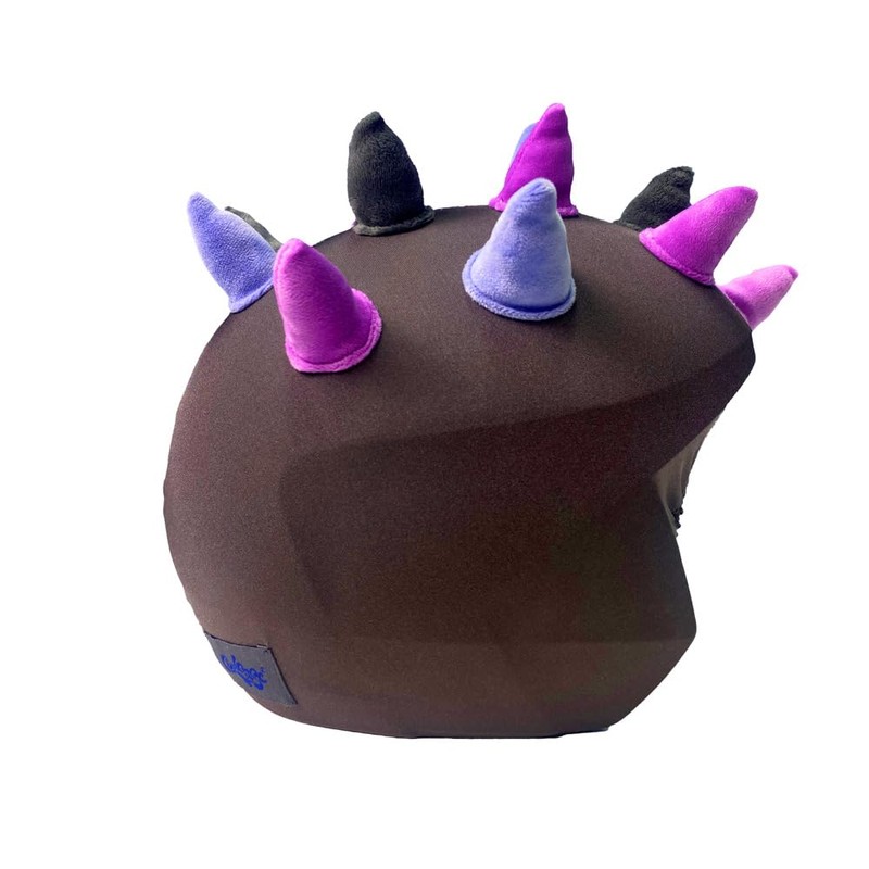 Coolcasc Showtime Cornes Purple Helmet Cover, Multi-Colour, One Size
