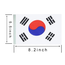 ZXvZYT Korea Korean Flag Banner String,Small Mini Korea Pennant flags,For Grand Opening,Olympics,National Sports Events,Party Festival Decorations(50 Feet 38 Flags)