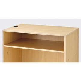 Intermediate Shelf for Wooden High Counter Width 35.4 x Height 39.4 inches (90 x 100 cm), Ecru Width 34.8 x Depth 21.7 inches (86.2 x 55 cm) [Wooden High Counter Width 35.4 x Height 39.4 inches (90