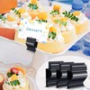 Mlici 14 Pack Sign Labels Clip Holder, Plastic Food Tray