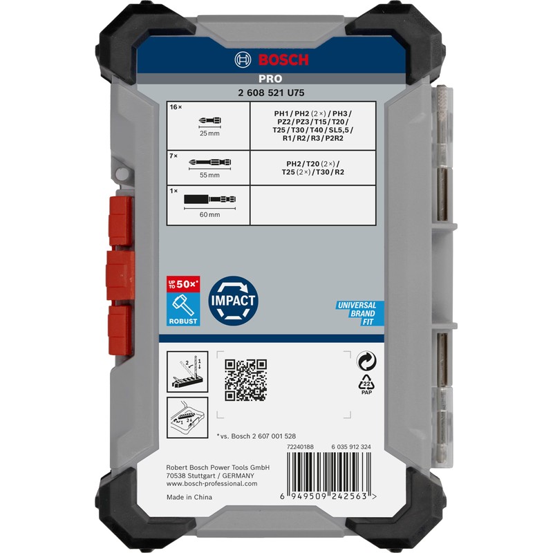 Bosch Pro Impact Set 24 Pieces (200 x 107 mm,