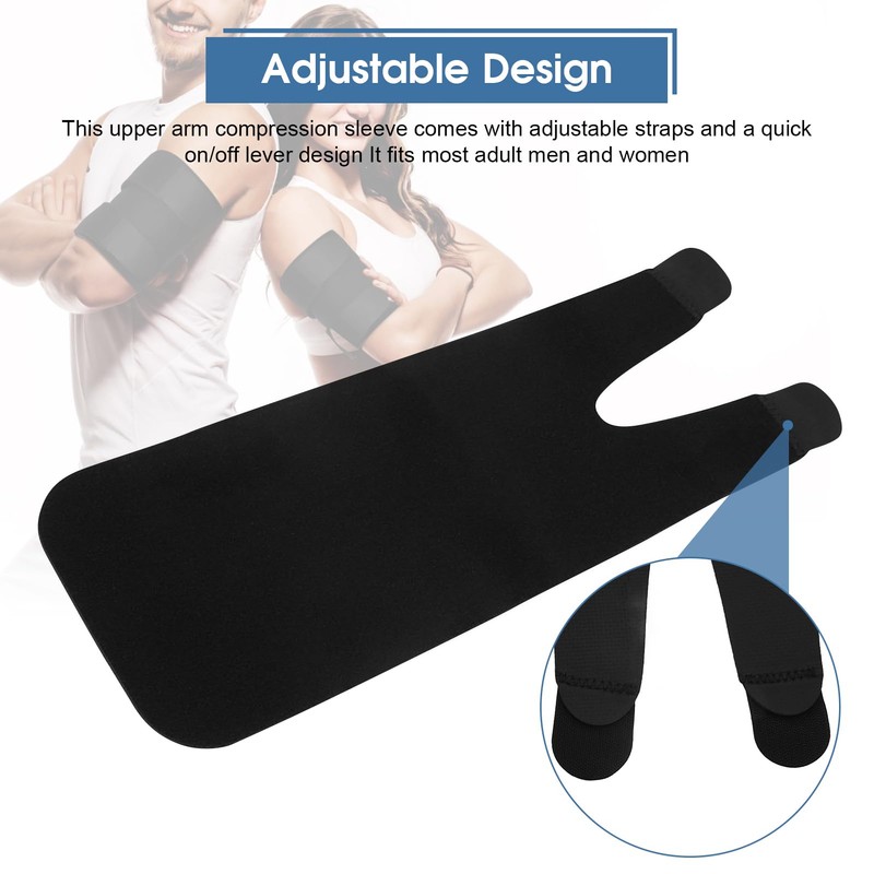 Upper Arm Sleeve Compression, Bicep Tendonitis Brace Compression Sleeve Adjustable
