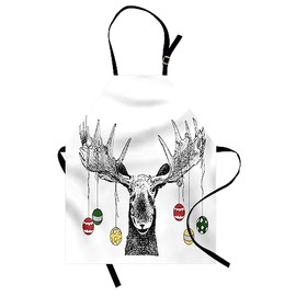 ABAKUHAUS Cooking Apron, Multicoloured, white