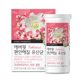EverFit Relaxing Probiotics 30 Capsules 1 Box / 에버핏 편안해질 유산균 30캡슐 1박스