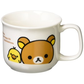 Rilakkuma 362102 Happy Life Mug, 3.0 inches (7.5 cm), Children's Tableware, White