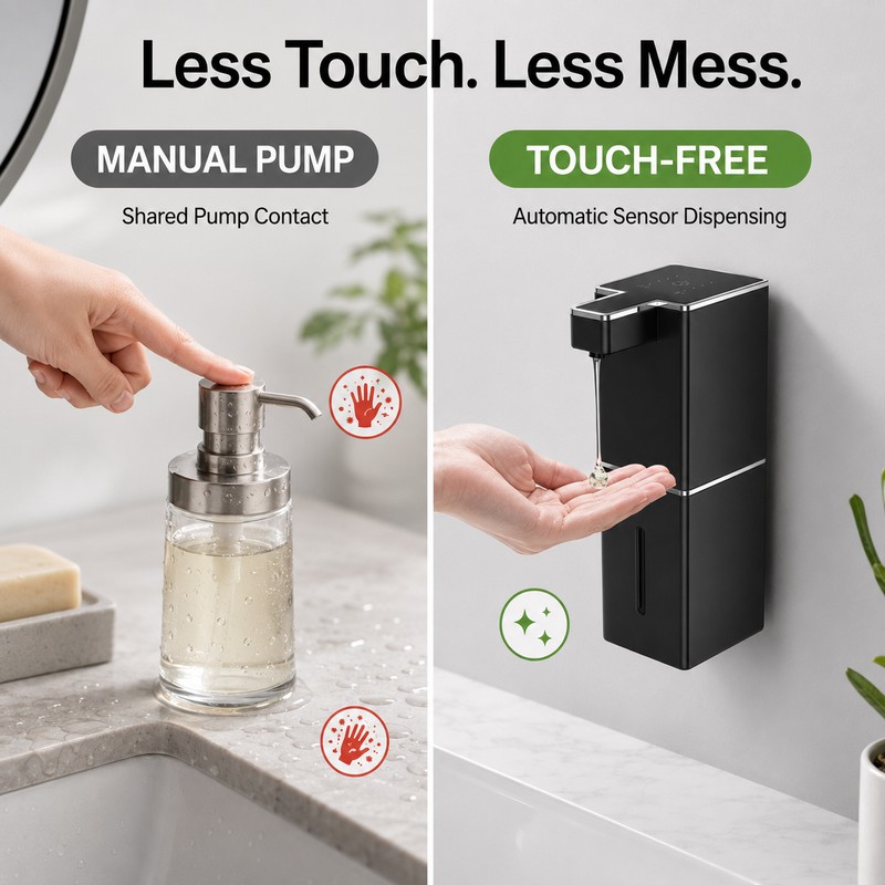 Automatic Soap Dispenser Touchless Wall Mount USB