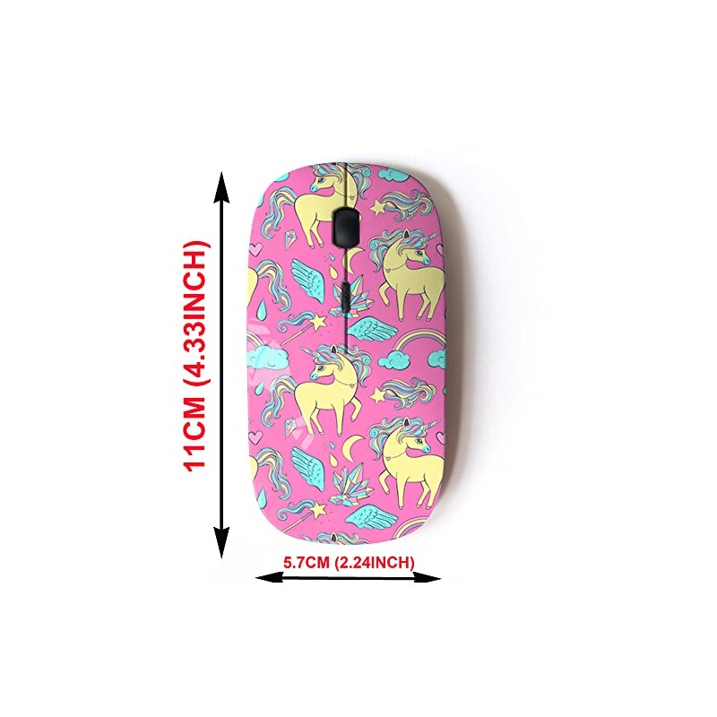 2.4G Wireless Mouse with Cute Pattern Design for All Laptops