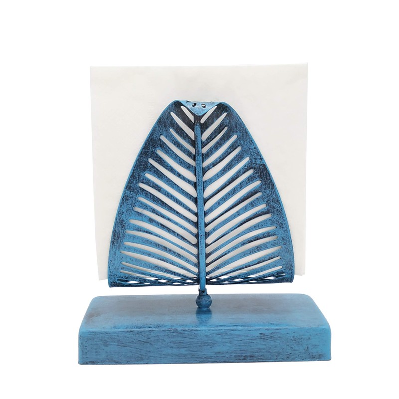 OwlGift Freestanding Modern Napkin Holder with Leaf Design, Tabletop Tissue