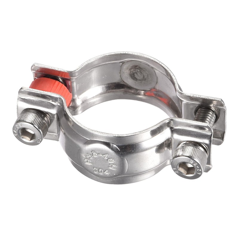 sourcing map Wall Ceiling Mount Pipe Supports, 304 Stainless Steel