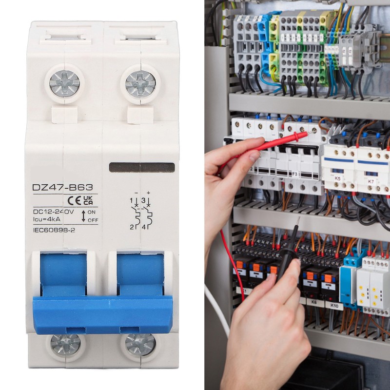 2P Photovoltaic DC Circuit Breaker High Sensitivity Overload Protection Switch