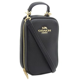 Coach CB853 CB853 CB854 CF368 CC872 Women's Shoulder Bag, Outlet, Smartphone Shoulder Bag, EVA Phone CROSSBODY, Black