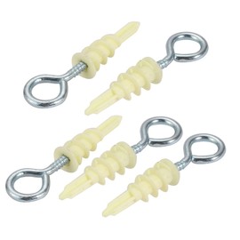 uxcell 5Pcs Self Drilling Drywall Anchor 12mm Inner Dia Zinc Plated Screw Eye Assortment