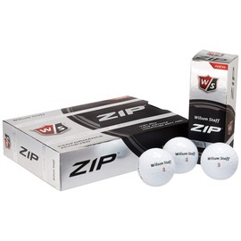 WILSON Staff Zip Double Dozen Golf Balls, White, Large (WGWP25000)
