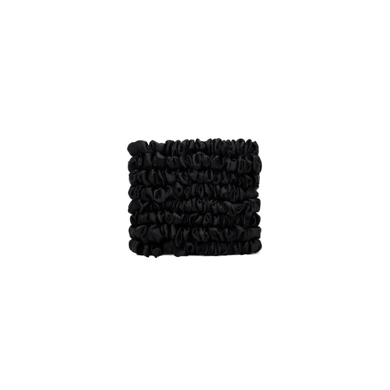 Veganboost Small Satin Scrunchies Black