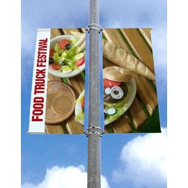 Signworld 18" Street Light Pole Banner Bracket Hardware - Double Set