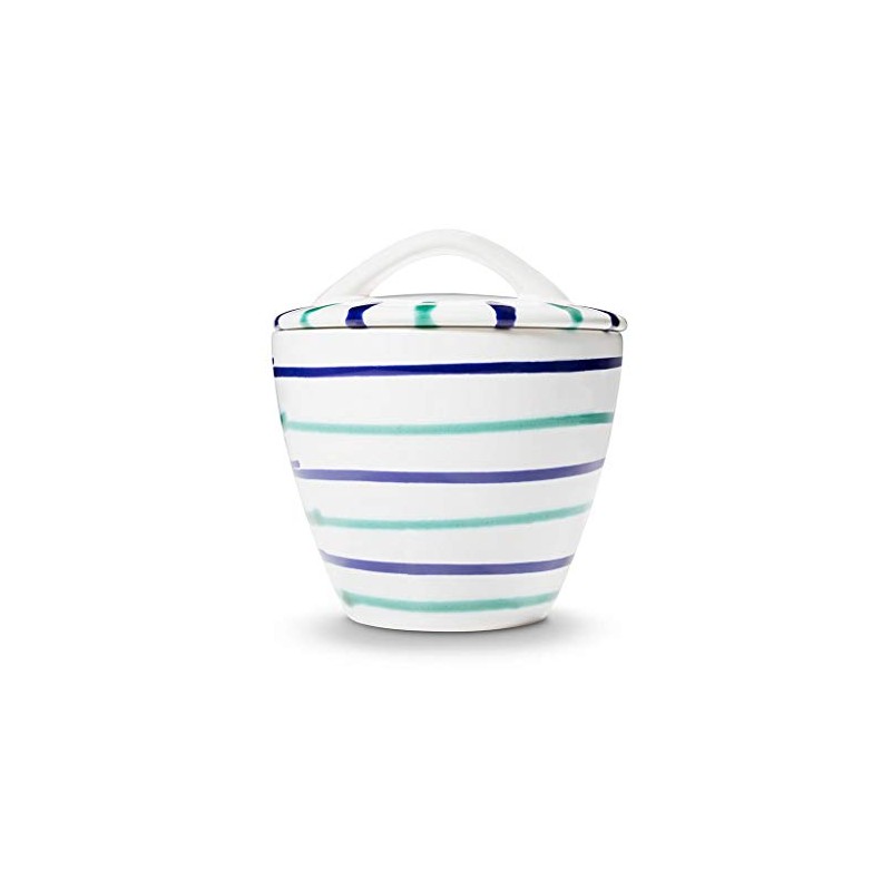 Gmundner Keramik Manufaktur 0104DZGO09 Traunsee Gourmet Sugar Bowl Diameter 9