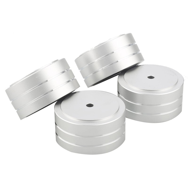 jingfei 8Pcs 40X20mm Aluminum HiFi AMP Speaker Isolation Stand Turntable