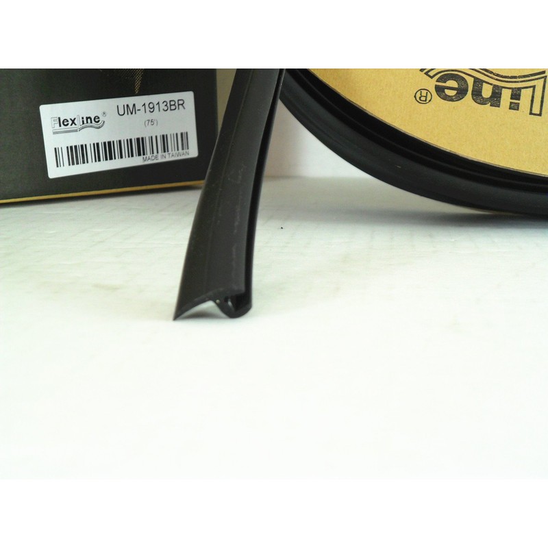 Flexline UM1913BR Windshield Auto Glass Universal Molding Flexible Trim Rubber