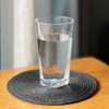 Round Woven Plastic Placemats 18cm Small Dining Table Mats, Set
