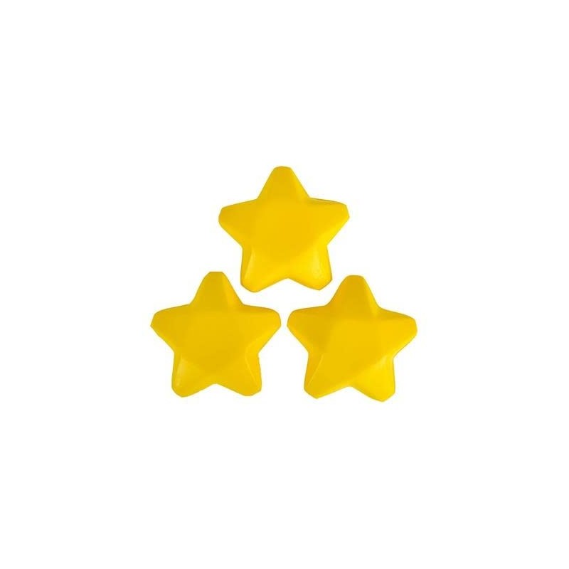 Yellow Star Stress Reliever Set of 3