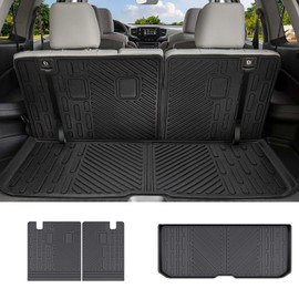HUYINPJ Cargo Mat Compatible with 2016-2025 Honda Pilot Cargo Liner Backrest Liner Seatback Protector for 2024 Honda Pilot Accessories(16-25 Pilot)