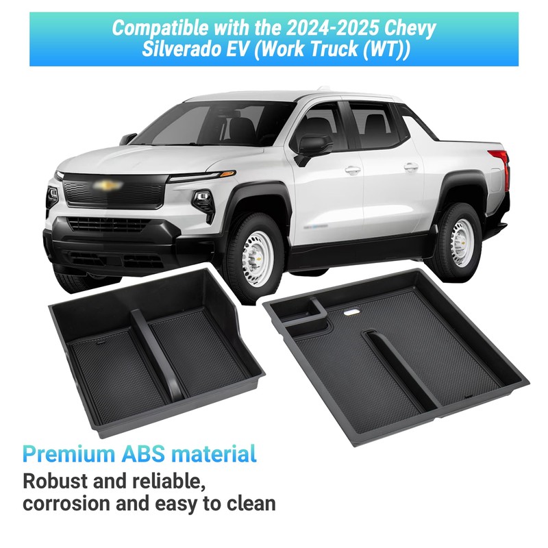 Sinminou Front Center Console Organizer Compatible with 2024-2025 Chevy Silverado