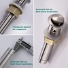 Pop Up Drain Stopper with Overflow for Bathroom Sink, Brushed